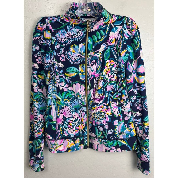 Lilly Pulitzer High Tide Racer Back Tank, Skort, Jacket Set M Navy 1959 - Picture 8 of 12